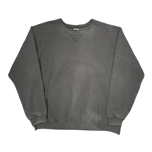 Faded Carhartt Sweatshirt - 2XL Grey Cotton Blend