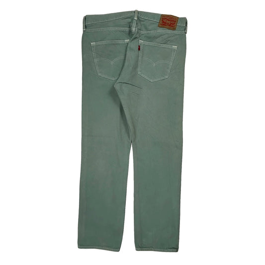 Levis Jeans - 34W 29L Green Cotton