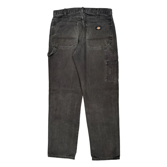 Dickies Carpenter Trousers - 34W 33L Grey Cotton