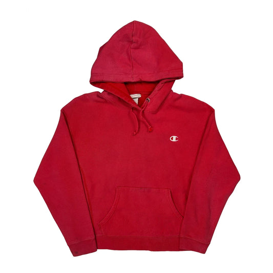 Reverse Weave Champion Hoodie - Large Red Cotton Blend