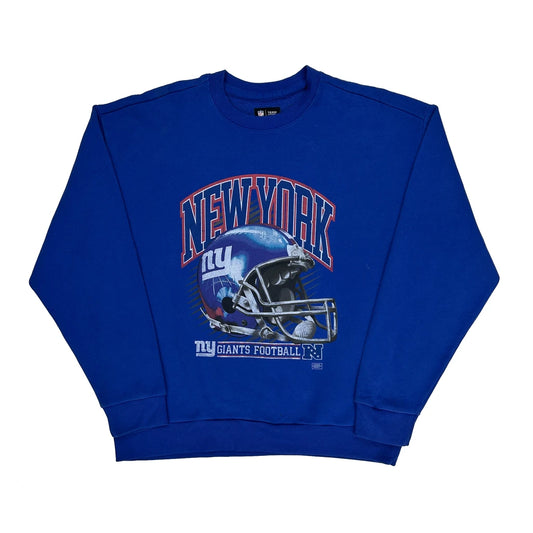 New York Giants Nfl Graphic Sweatshirt - XL Blue Cotton