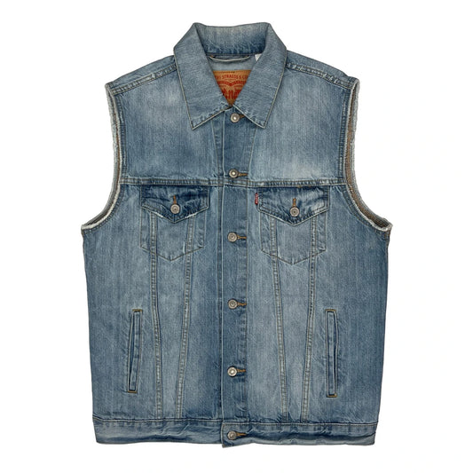 Levis Denim Gilet - Large Blue Denim