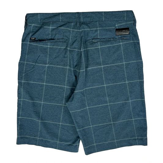 Vintage Billabong Checked Chino Shorts - 34W 10L Blue Polyester