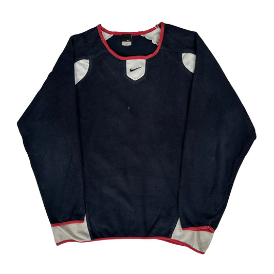 Nike Contrast Stitch Fleece - 2XL Navy Polyester