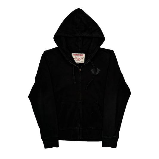 World Tour True Religion Graphic Hoodie - Large Black Cotton