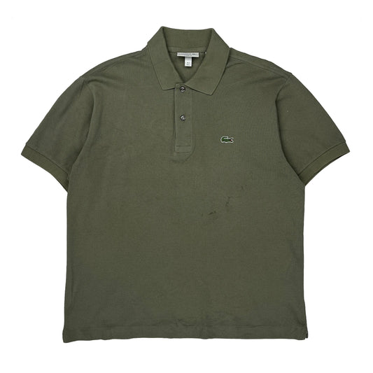 Lacoste Polo Shirt - Large Green Cotton