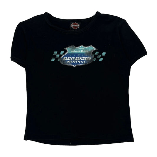 Oxford Harley-Davidson 3Rd Birthday Party Harley Davidson Graphic T-Shirt - Large Black Cotton