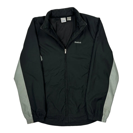 Vintage Reebok Windbreaker - Small Black Polyester
