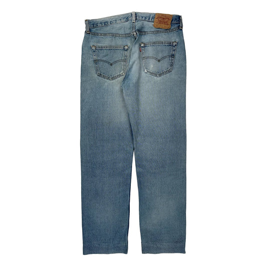 501 Levis Jeans - 34W 31L Light Wash Cotton