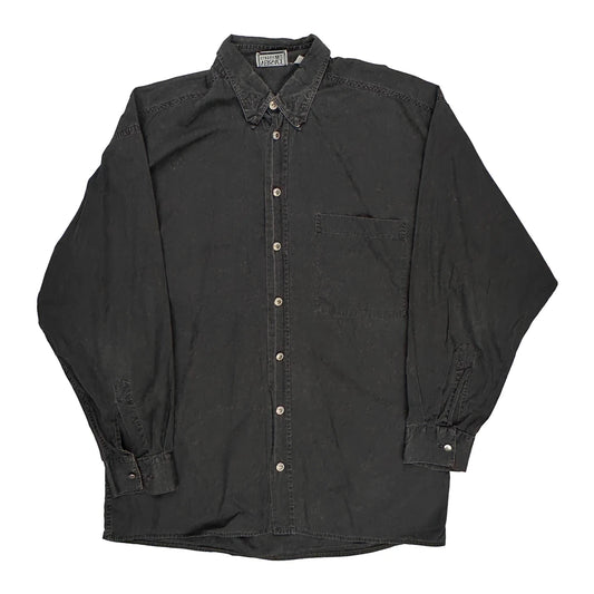 Versace V2 Classic Shirt - Large Black Cotton