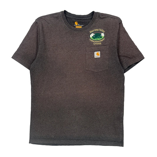 Murrieta Valley Unified School District Grounds Carhartt T-Shirt - Medium Grey Cotton
