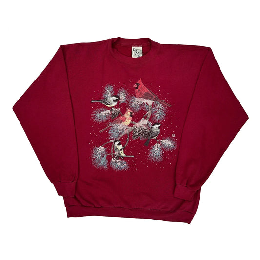Unbranded Christmas Sweatshirt - Large Red Cotton