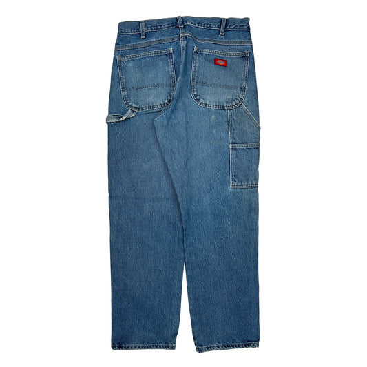 Dickies Carpenter Jeans - 33W 32L Blue Cotton