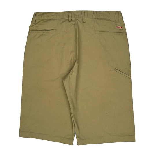 Dickies Baggy Shorts - 36W 10L Khaki Polyester Blend