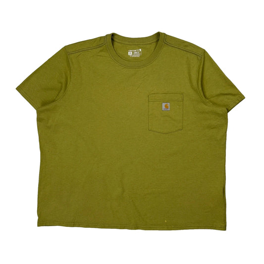 Loose Fit Carhartt T-Shirt - 2XL Green Cotton