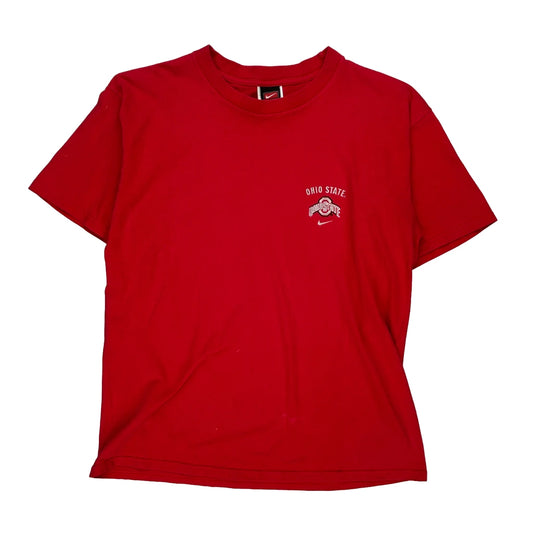 Ohio State Nike College T-Shirt - Medium Red Cotton