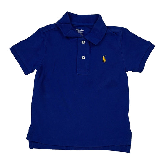Age 24 Months Ralph Lauren Polo Shirt - 2XS Blue Cotton