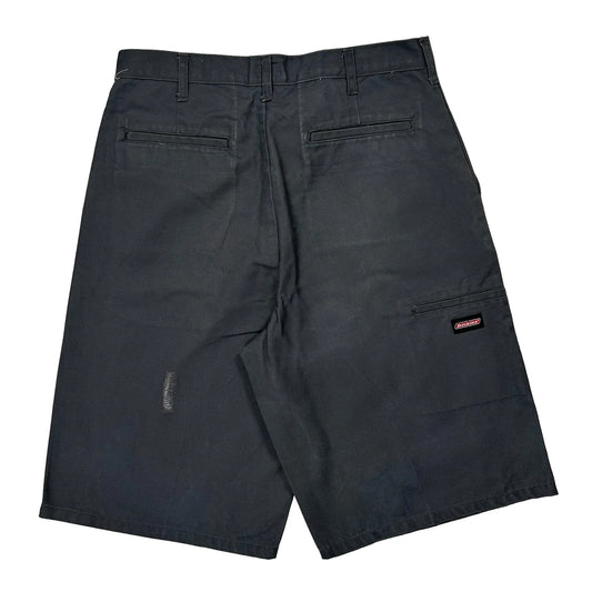 Dickies Baggy Shorts - 32W 12L Black Polyester
