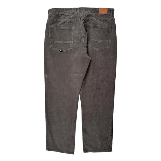 Quiksilver Cord Trousers - 36W 30L Grey Corduroy