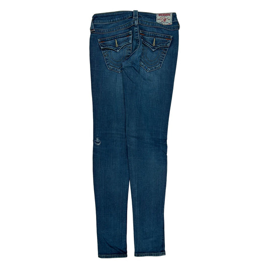 True Religion Skinny Jeans - 28W UK 6 Blue Denim