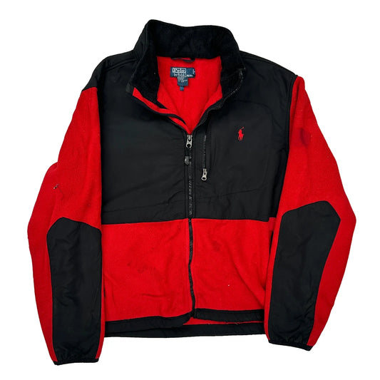 Polo By Ralph Lauren Fleece Jacket - Large Black Polyester
