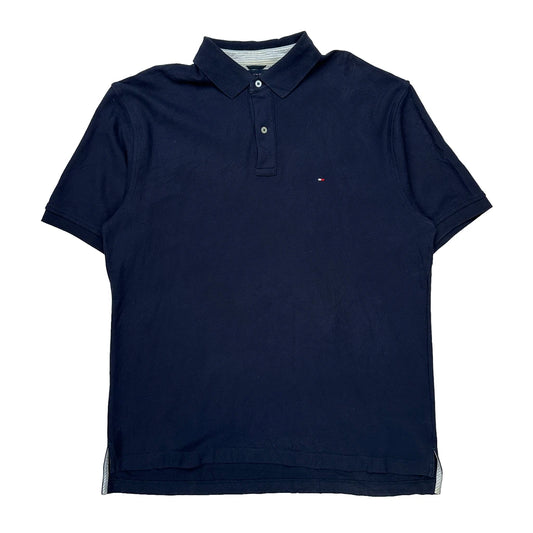 Vintage Tommy Hilfiger Polo Shirt - XL Navy Cotton