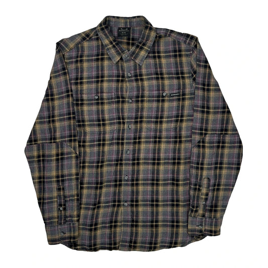 Oakley Checked Flannel Shirt - Medium Multicoloured Cotton