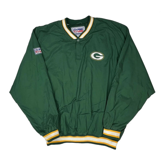 Vintage Packers Starter Football Windbreaker - 2XL Green Polyester