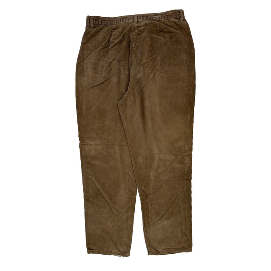 Woolrich Trousers - 34W UK 16 Brown Cotton