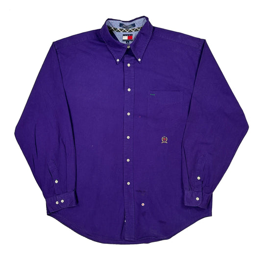 Tommy Hilfiger Shirt - XL Purple Cotton