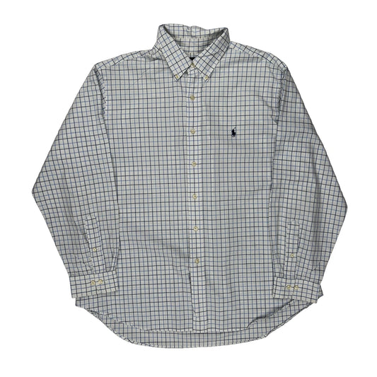 Ralph Lauren Checked Shirt - XL Blue Cotton