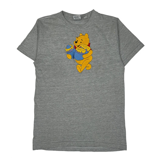 Winnie The Pooh Disney Cartoon T-Shirt - Large Grey Cotton