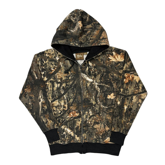Work N Sport Hoodie - Medium Camo Cotton Blend