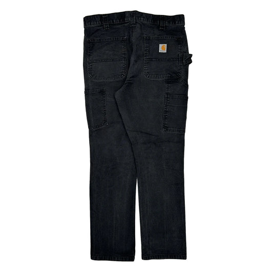 Carhartt Carpenter Trousers - 34W 30L Black Cotton