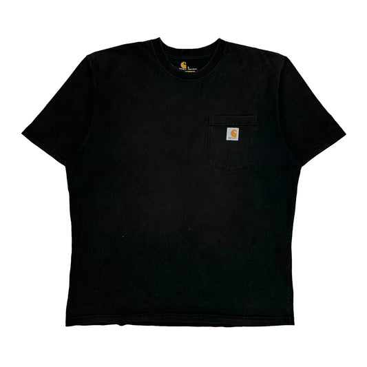 Vintage Carhartt T-Shirt - Large Black Cotton