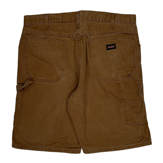 Dickies Carpenter Shorts - 36W 10L Brown Cotton