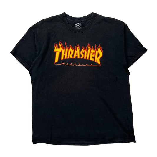 Thrasher Graphic T-Shirt - XL Black Cotton