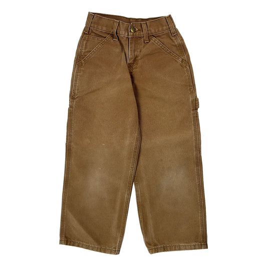 Age 4 Carhartt Carpenter Trousers - 2XS Brown Cotton