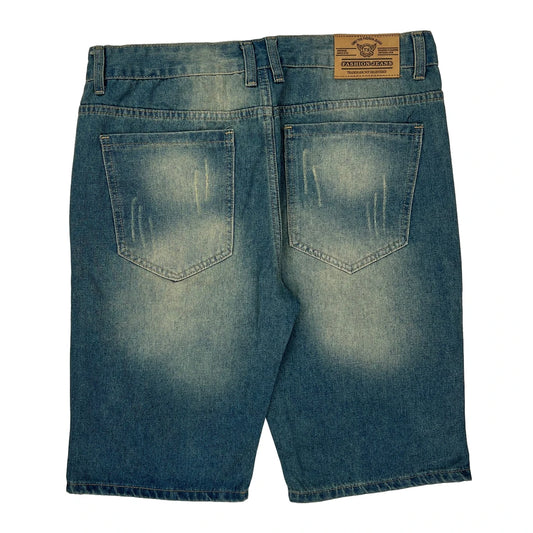 Unbranded Denim Shorts - 34W 11L Blue Denim