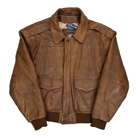 Adventure Bound A2 Leather Jacket - Medium Brown Leather