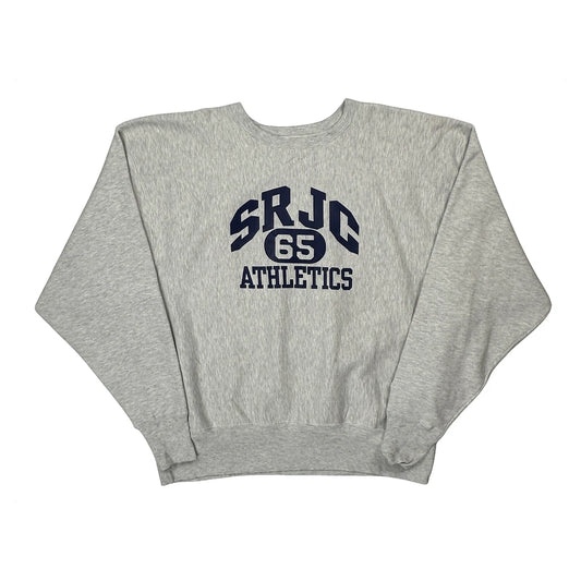 Srjc Athletics Champion College Sweatshirt - 2XL Grey Cotton