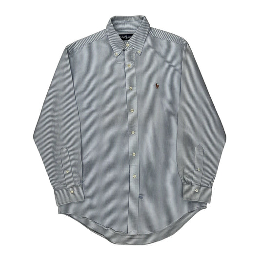 Ralph Lauren Striped Shirt - Medium Blue Cotton