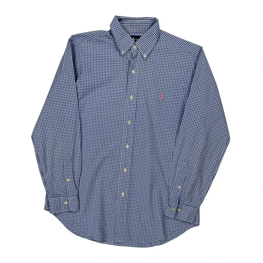 Ralph Lauren Checked Shirt - Medium Blue Cotton