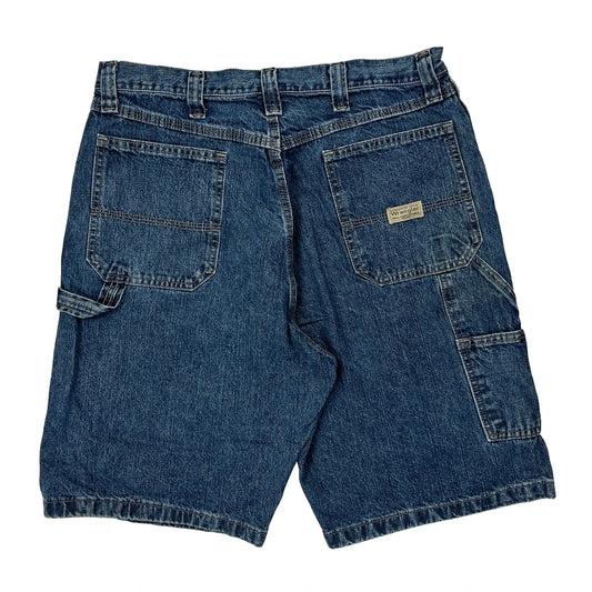Wrangler Carpenter Shorts - 32W 10L Blue Cotton