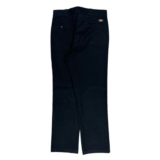 Dickies Trousers - 34W 31L Black Cotton Blend