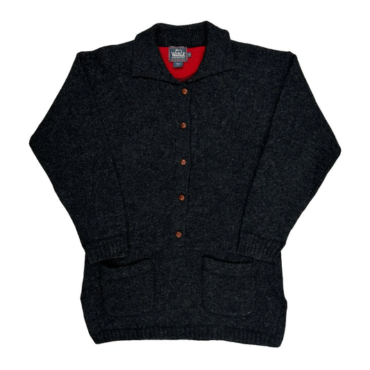 Woolrich Cardigan - Small Grey Wool