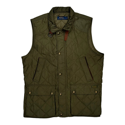 Polo By Ralph Lauren Gilet - Large Green Polyester