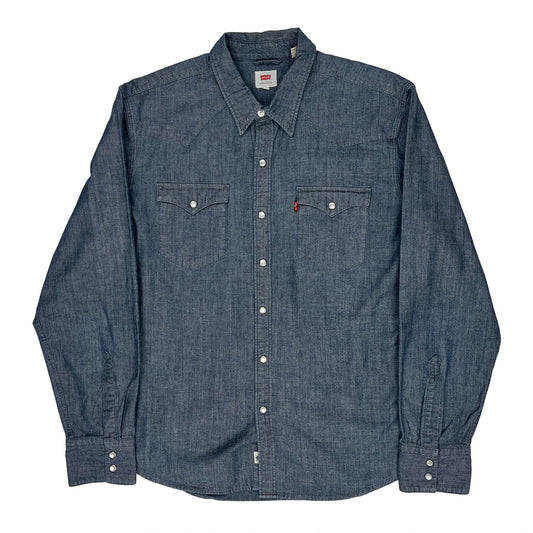 Levis Denim Shirt - Large Blue Cotton