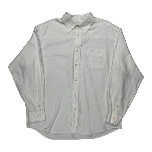 Vintage Sean John Shirt - XL White Linen