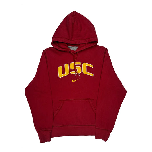 Vintage USc Nike College Hoodie - Large Red Cotton